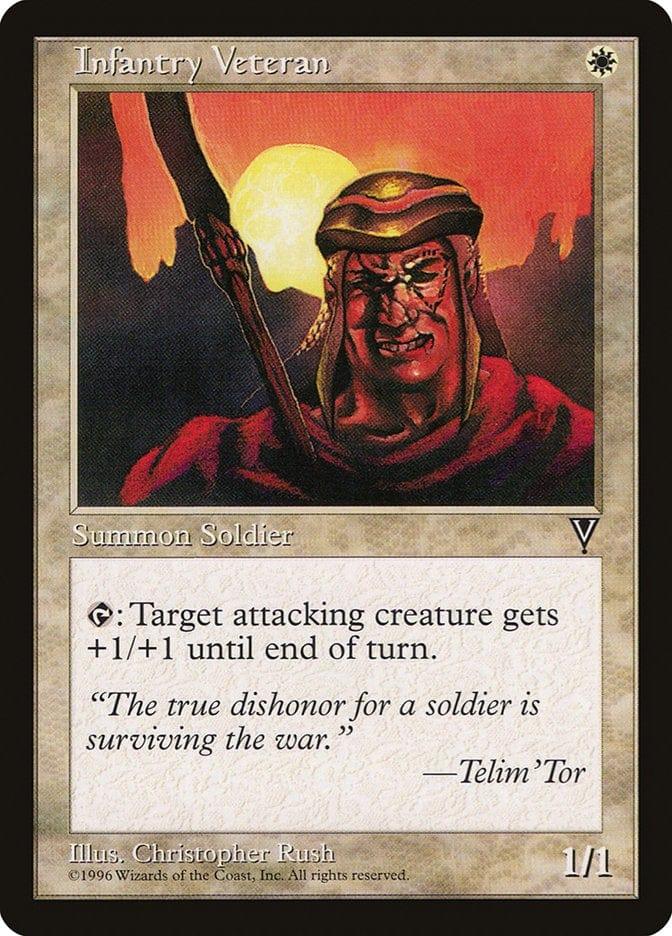 Magic: The Gathering MTG Single Infantry Veteran [Visions]