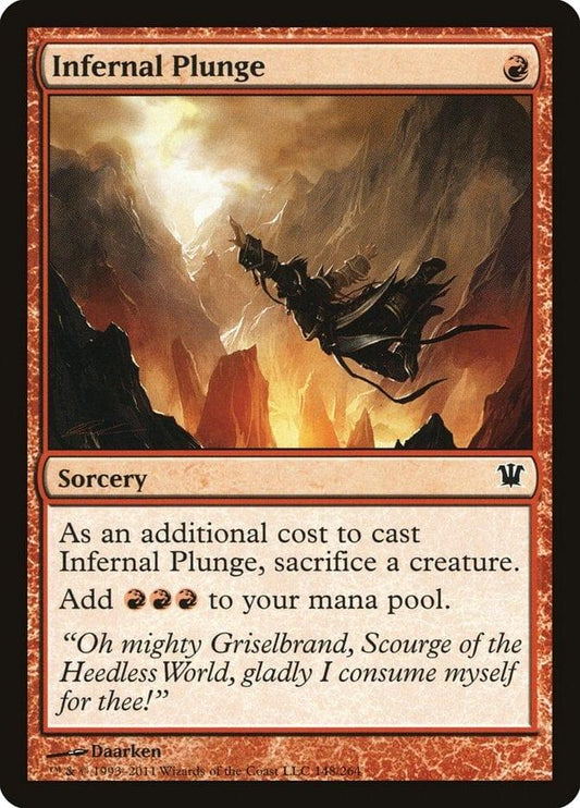 Magic: The Gathering MTG Single Infernal Plunge [Innistrad]