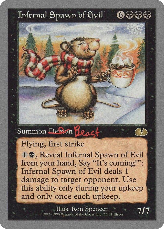 Magic: The Gathering MTG Single Infernal Spawn of Evil [Unglued]