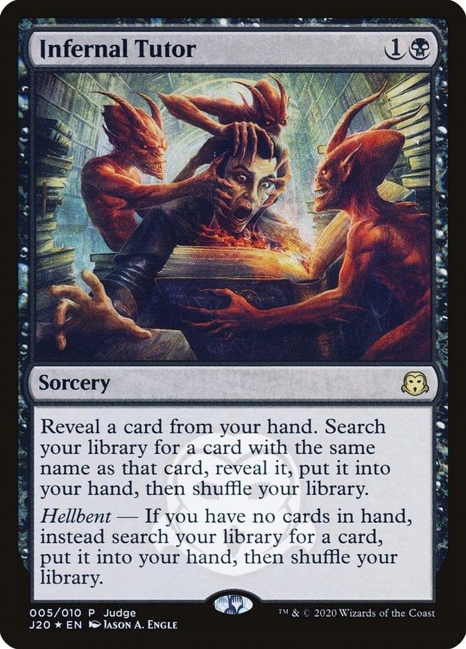 Magic: The Gathering MTG Single Infernal Tutor [Judge Gift Cards 2020]