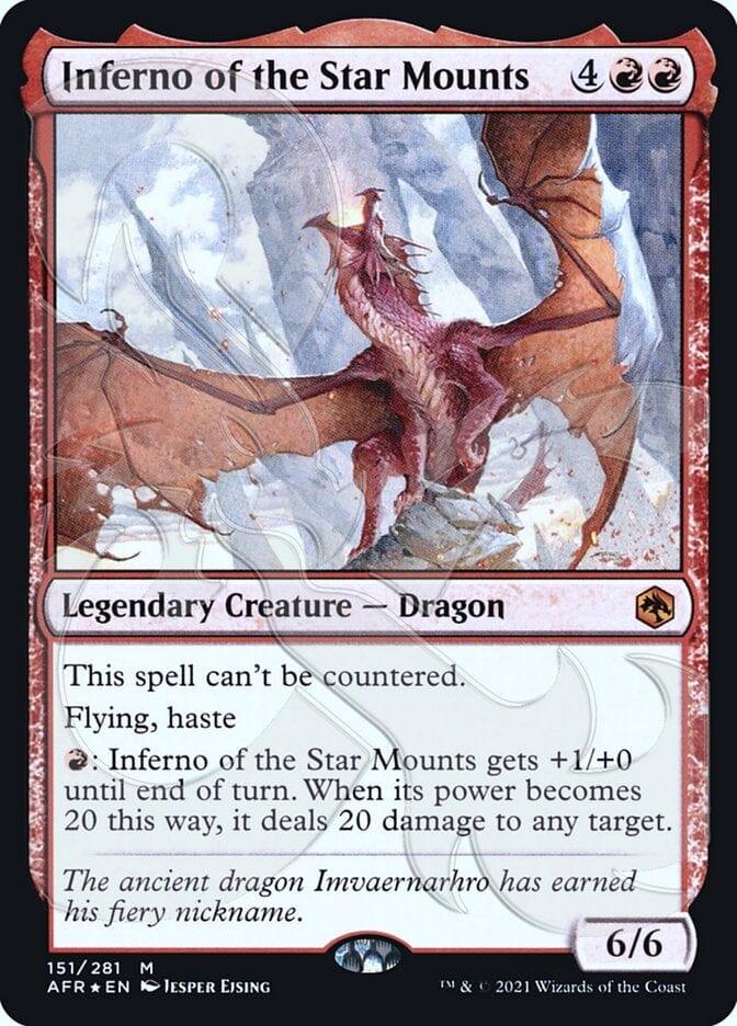 Magic: The Gathering MTG Single Inferno of the Star Mounts (Ampersand Promo) [Dungeons & Dragons: Adventures in the Forgotten Realms Promos]