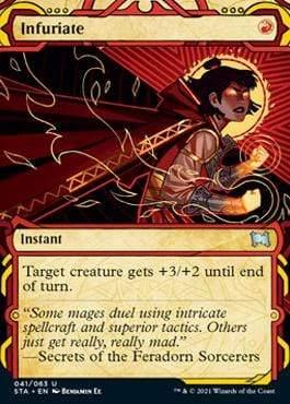 Magic: The Gathering MTG Single Infuriate (Etched Foil) [Strixhaven Mystical Archive]