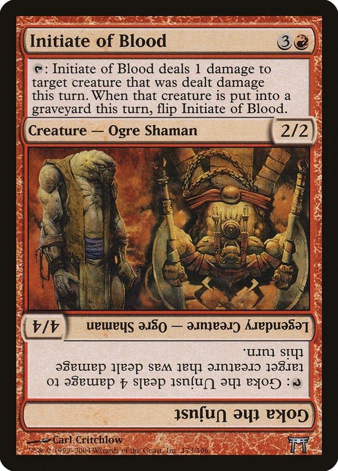 Magic: The Gathering MTG Single Initiate of Blood // Goka the Unjust [Champions of Kamigawa]