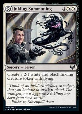 Magic: The Gathering MTG Single Inkling Summoning [Strixhaven: School of Mages]
