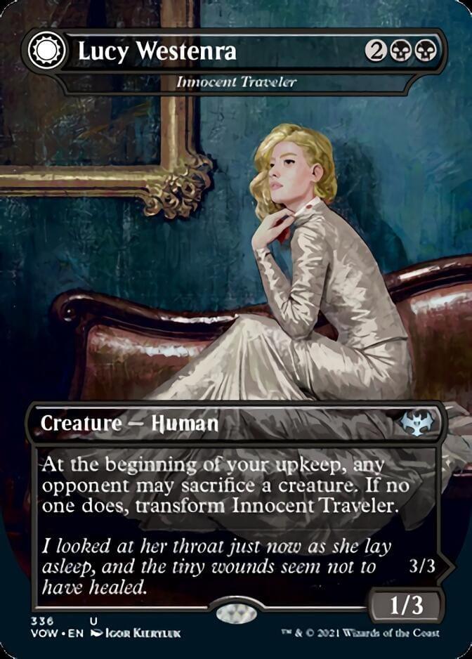 Magic: The Gathering MTG Single Innocent Traveler // Malicious Invader - Lucy Westenra // Lucy, Arisen Vampire [Innistrad: Crimson Vow]