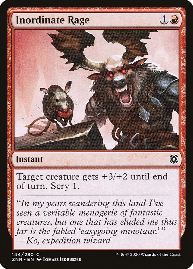 Magic: The Gathering MTG Single Inordinate Rage [Zendikar Rising]