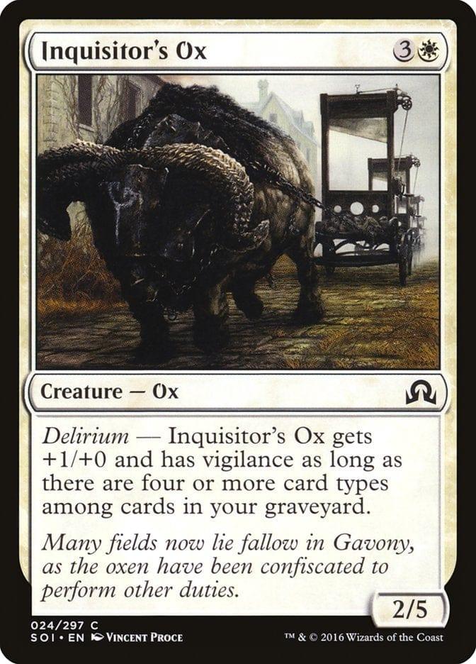 Magic: The Gathering MTG Single Inquisitor's Ox [Shadows over Innistrad]
