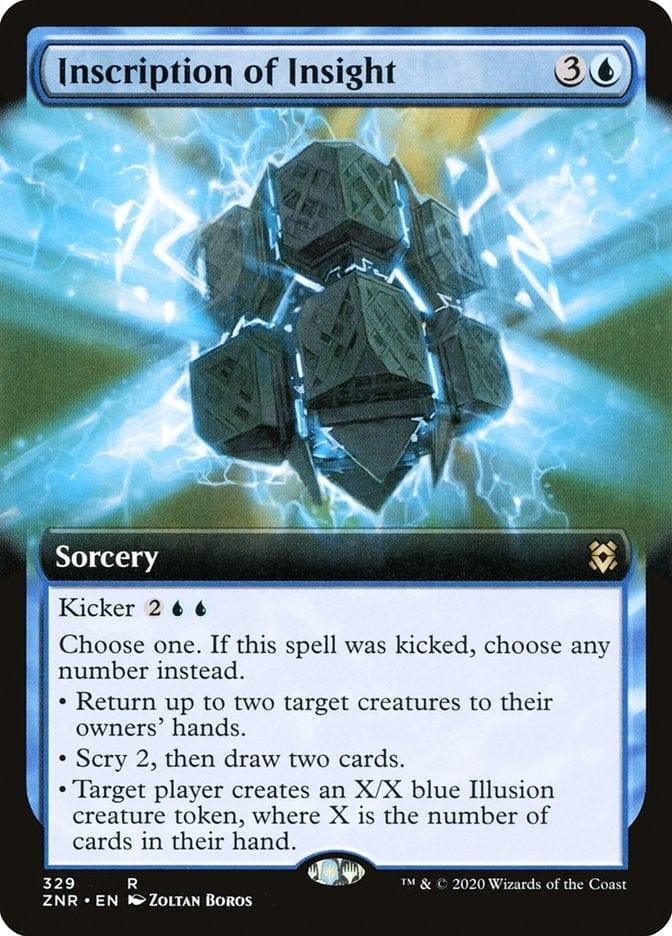 Magic: The Gathering MTG Single Inscription of Insight (Extended) [Zendikar Rising Extended Art]