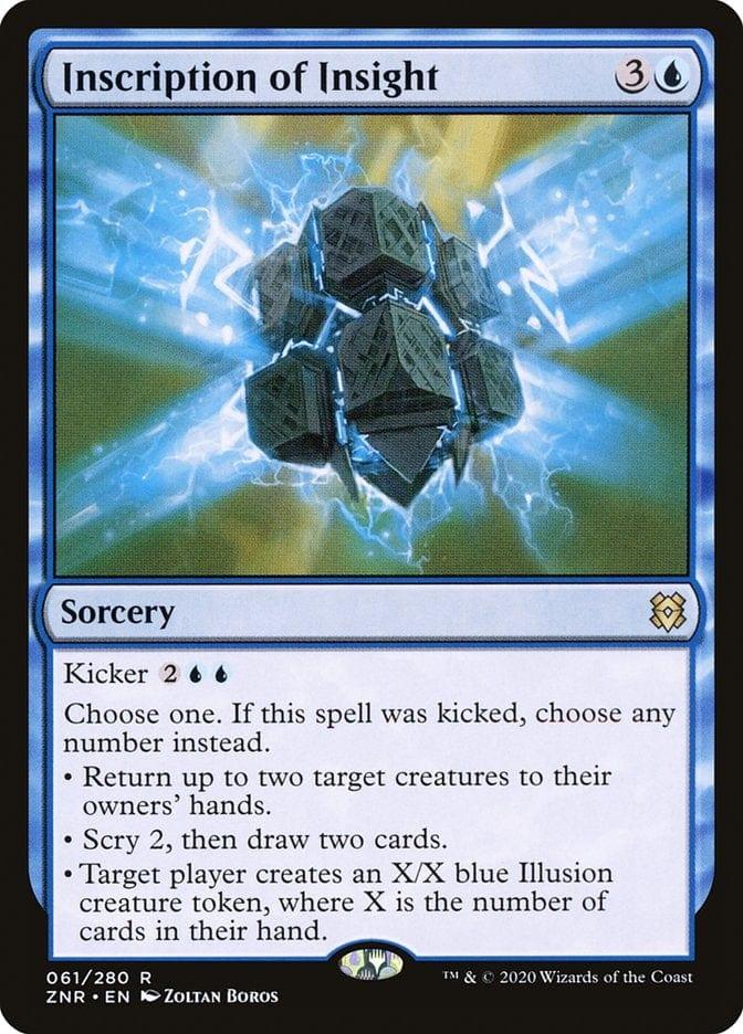 Magic: The Gathering MTG Single Inscription of Insight [Zendikar Rising]