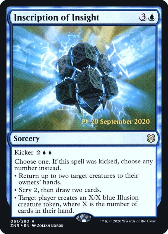 Magic: The Gathering MTG Single Inscription of Insight [Zendikar Rising Prerelease Promos]