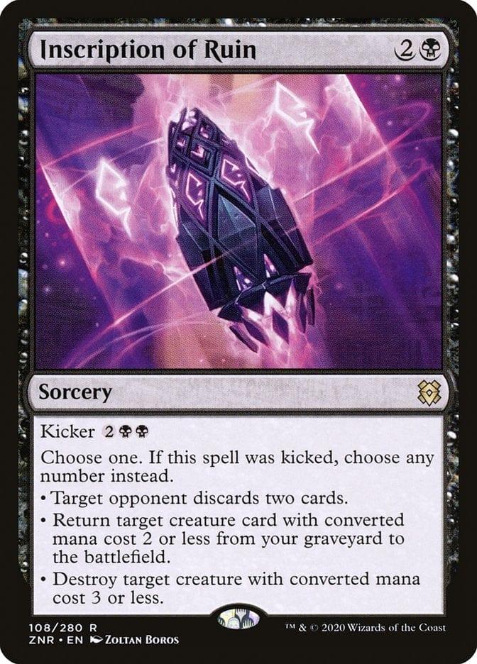 Magic: The Gathering MTG Single Inscription of Ruin [Zendikar Rising]