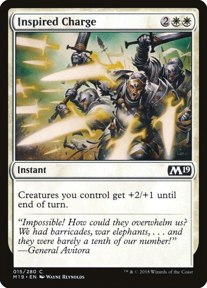 Magic: The Gathering MTG Single Inspired Charge [Core Set 2019]