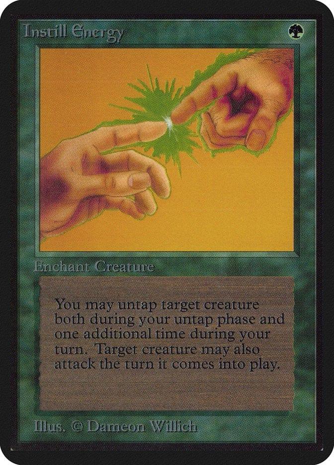 Magic: The Gathering MTG Single Instill Energy [Limited Edition Alpha]