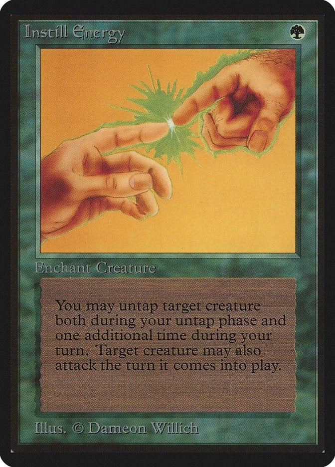 Magic: The Gathering MTG Single Instill Energy [Limited Edition Beta]
