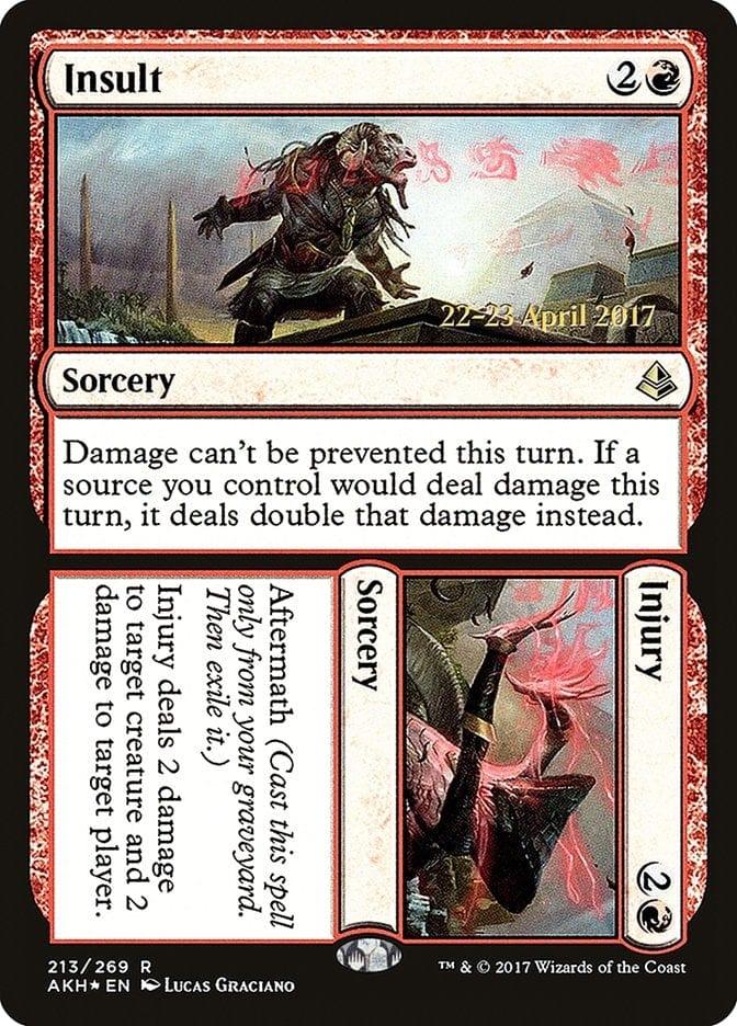 Magic: The Gathering MTG Single Insult // Injury  [Amonkhet Prerelease Promos]