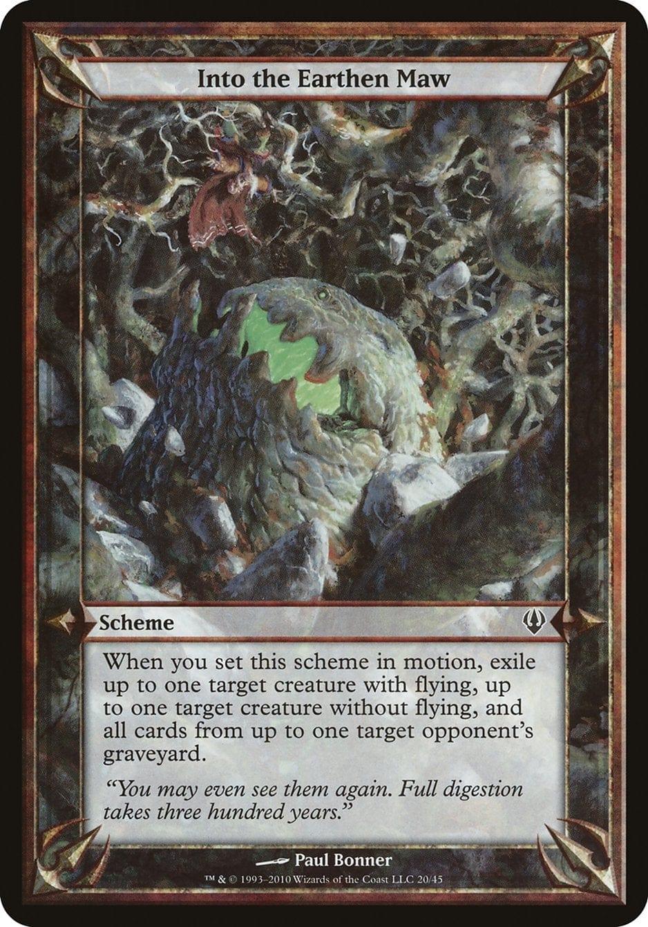 Magic: The Gathering MTG Single Into the Earthen Maw (Schemes) [Archenemy Schemes]