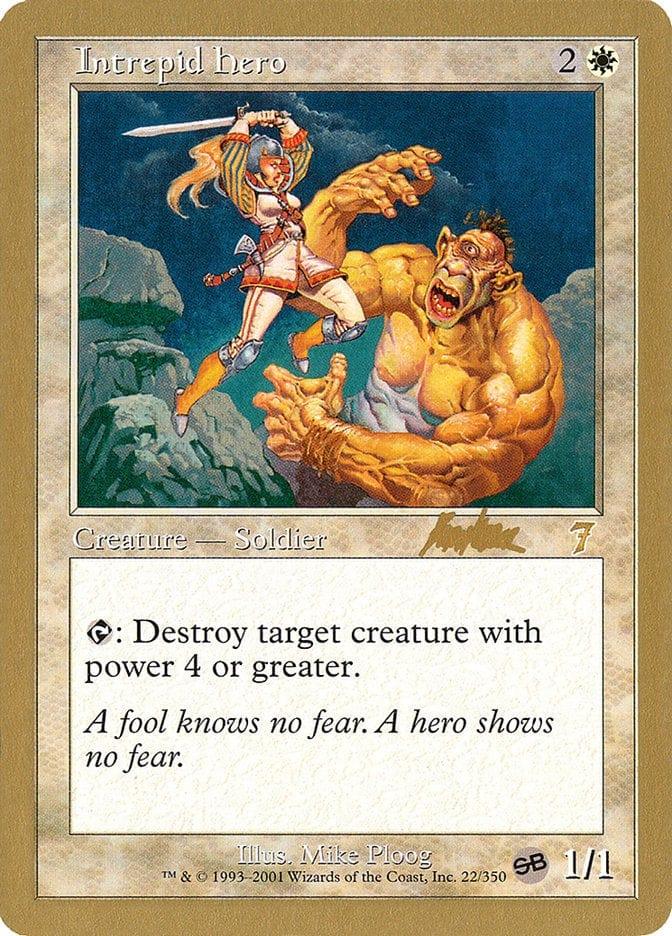 Magic: The Gathering MTG Single Intrepid Hero [World Championship Decks 2002]