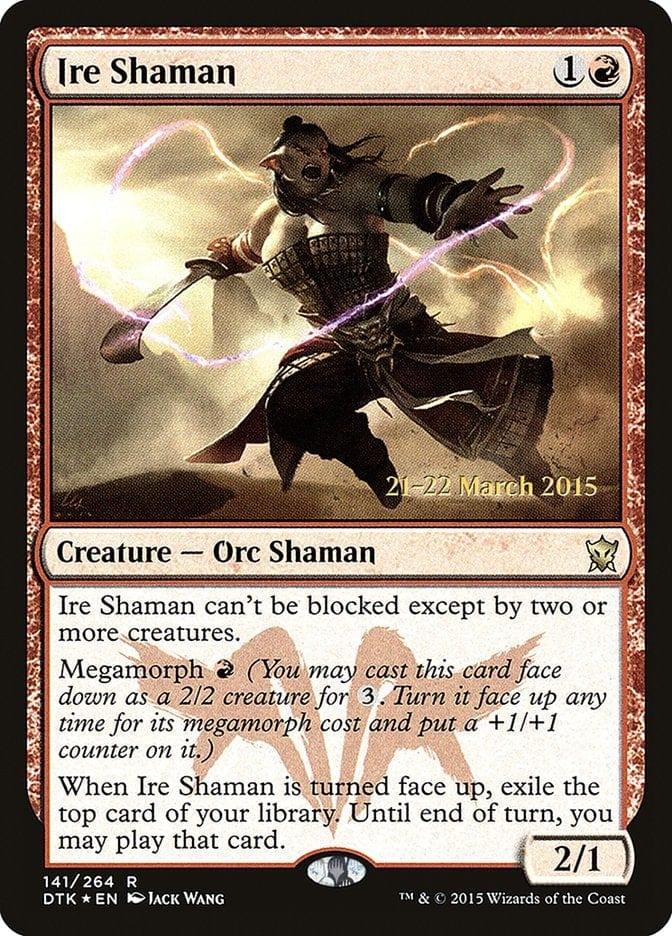 Magic: The Gathering MTG Single Ire Shaman  [Dragons of Tarkir Prerelease Promos]