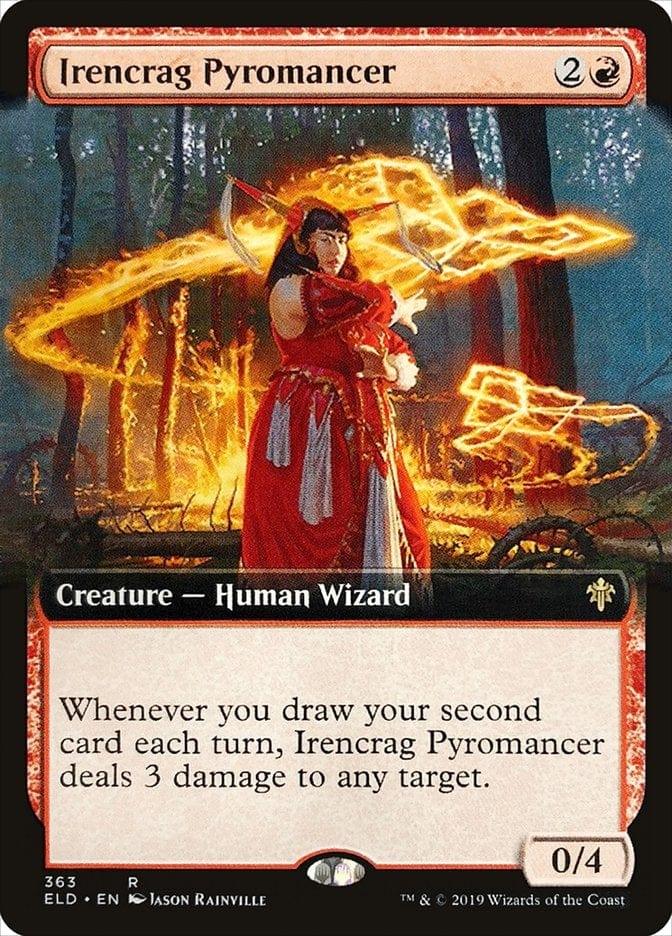 Magic: The Gathering MTG Single Irencrag Pyromancer (Extended) [Throne of Eldraine]