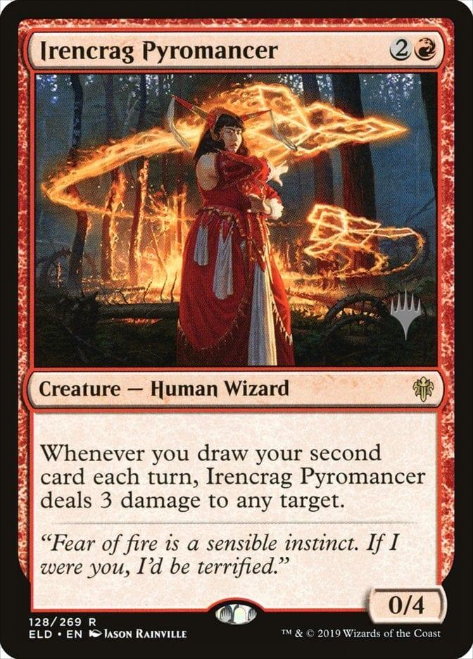 Magic: The Gathering MTG Single Irencrag Pyromancer (Promo Pack) [Throne of Eldraine Promos]
