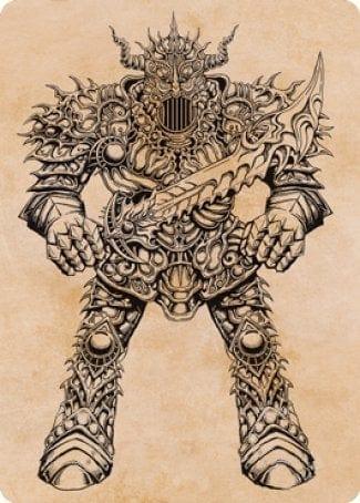 Magic: The Gathering MTG Single Iron Golem (Showcase) Art Card [Dungeons & Dragons: Adventures in the Forgotten Realms Art Series]