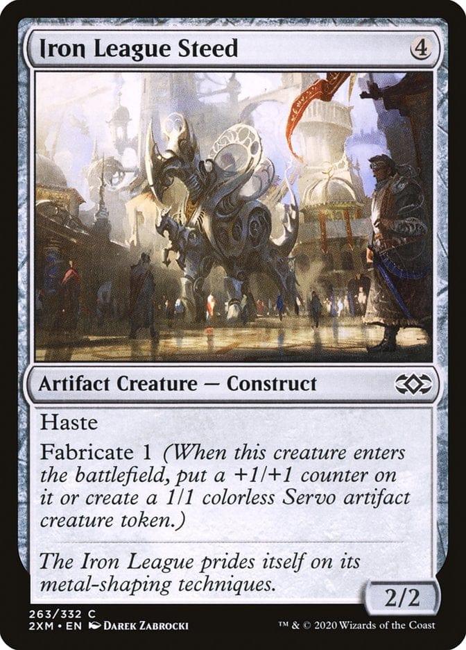 Magic: The Gathering MTG Single Iron League Steed [Double Masters]
