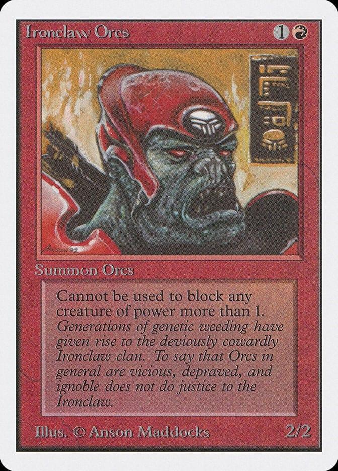 Magic: The Gathering MTG Single Ironclaw Orcs [Unlimited Edition]