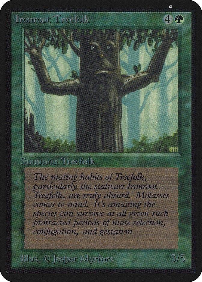 Magic: The Gathering MTG Single Ironroot Treefolk [Limited Edition Alpha]