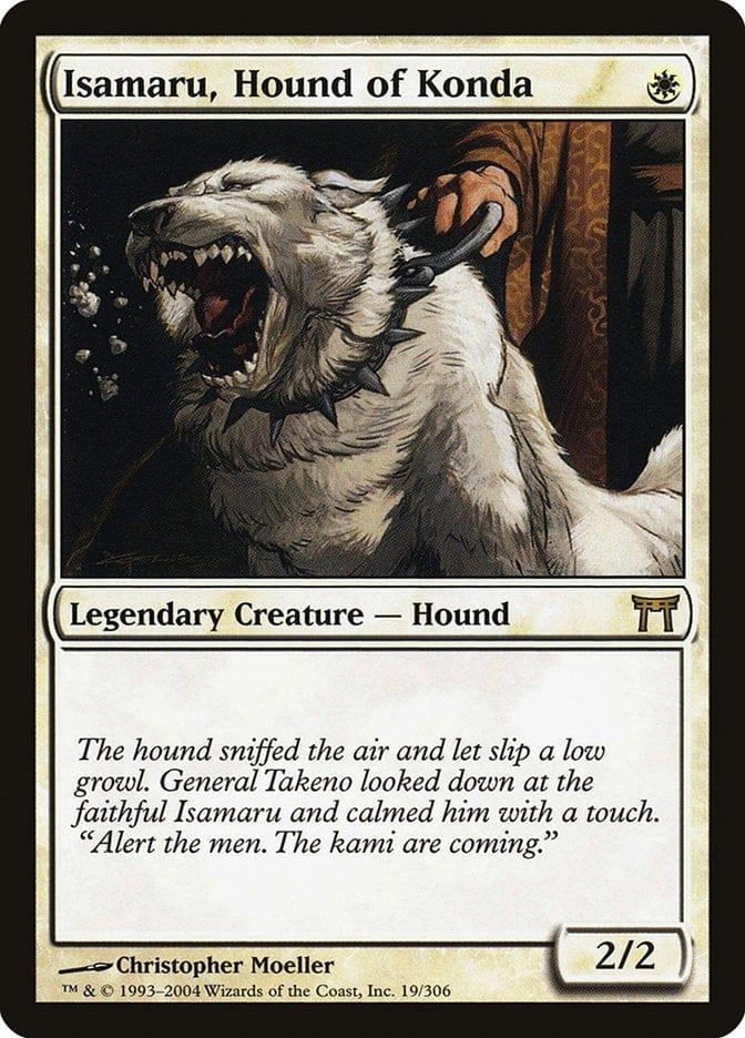 Magic: The Gathering MTG Single Isamaru, Hound of Konda [Champions of Kamigawa]