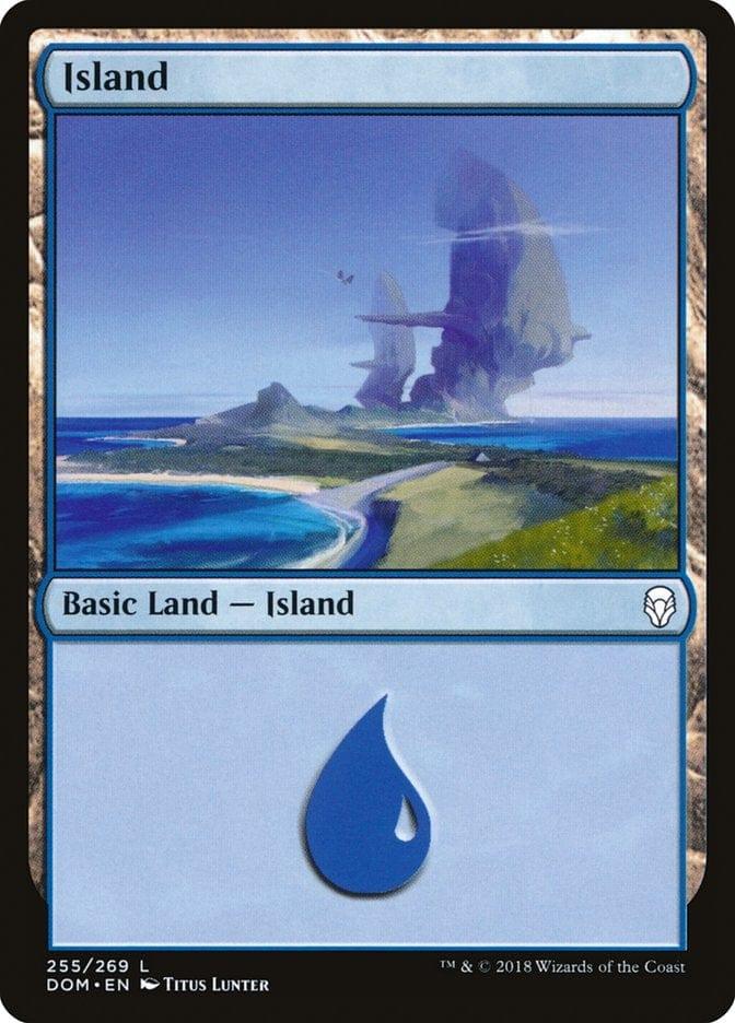 Magic: The Gathering MTG Single Island (255) [Dominaria]