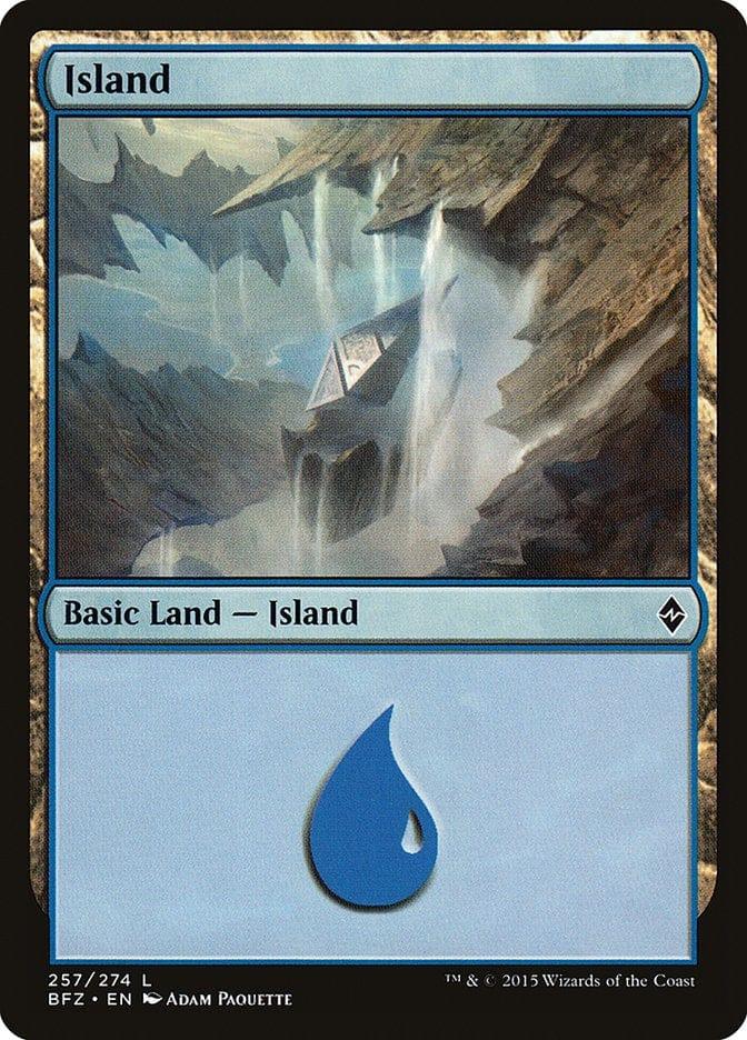 Magic: The Gathering MTG Single Island (257a) [Battle for Zendikar]