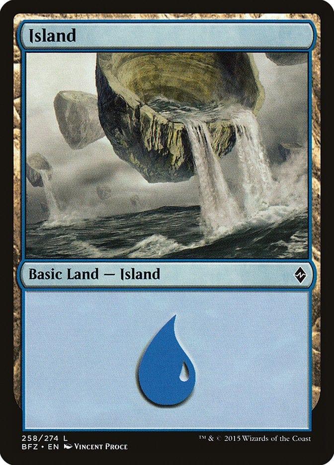 Magic: The Gathering MTG Single Island (258a) [Battle for Zendikar]