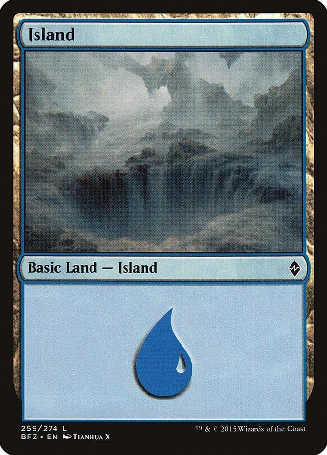 Magic: The Gathering MTG Single Island (259a) [Battle for Zendikar]
