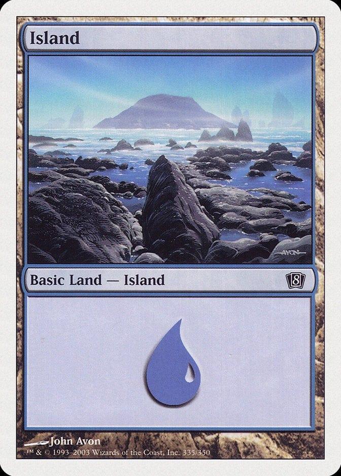 Magic: The Gathering MTG Single Island (335) [Eighth Edition]
