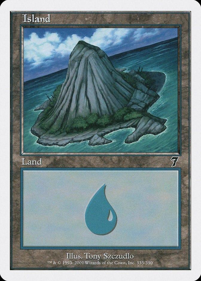 Magic: The Gathering MTG Single Island (335) [Seventh Edition]