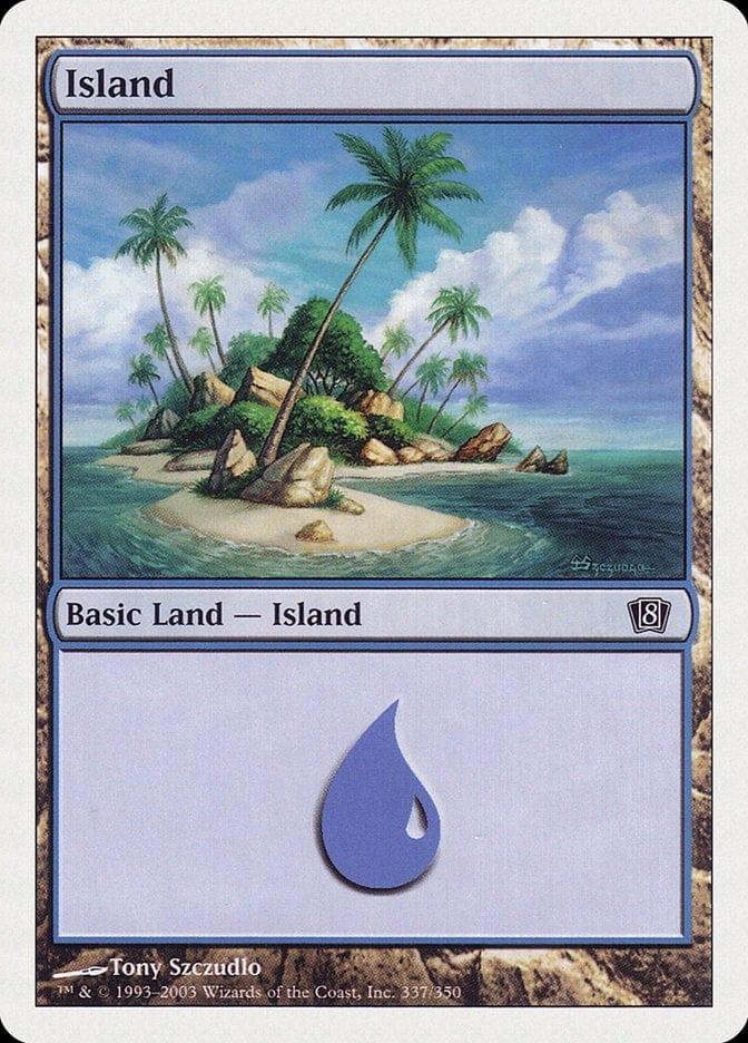 Magic: The Gathering MTG Single Island (337) [Eighth Edition]