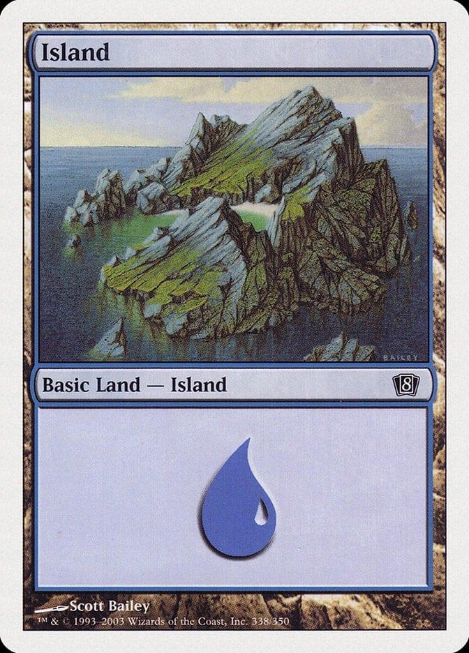 Magic: The Gathering MTG Single Island (338) [Eighth Edition]