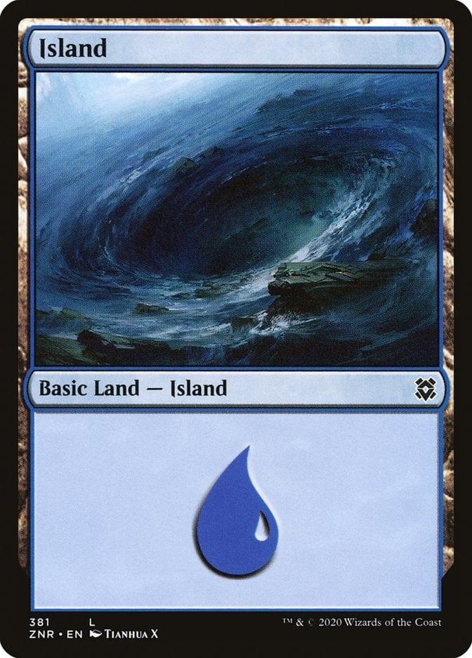 Magic: The Gathering MTG Single Island (381) [Zendikar Rising]