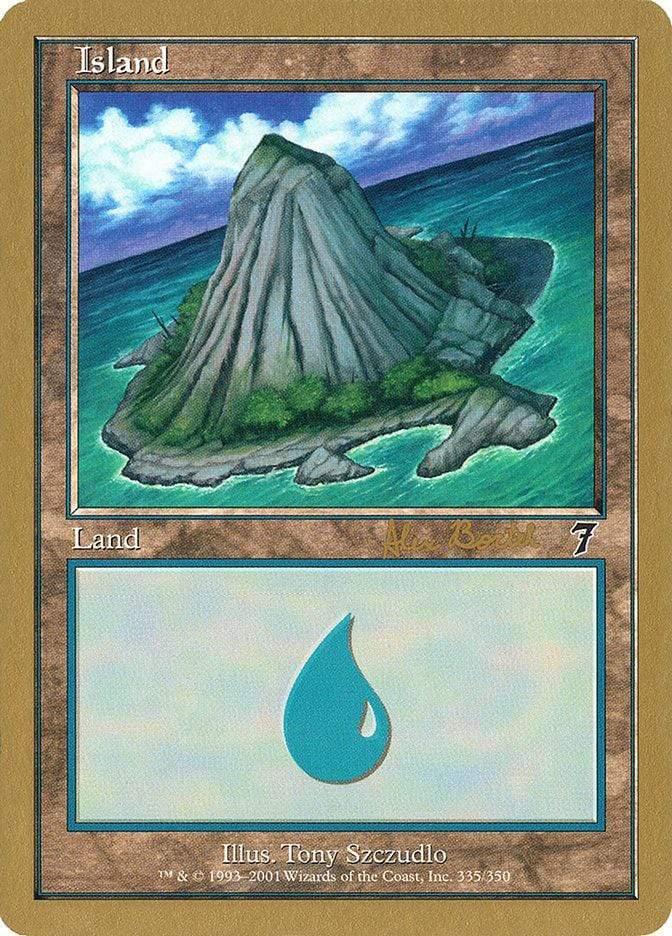 Magic: The Gathering MTG Single Island (ab335a) (Alex Borteh) [World Championship Decks 2001]