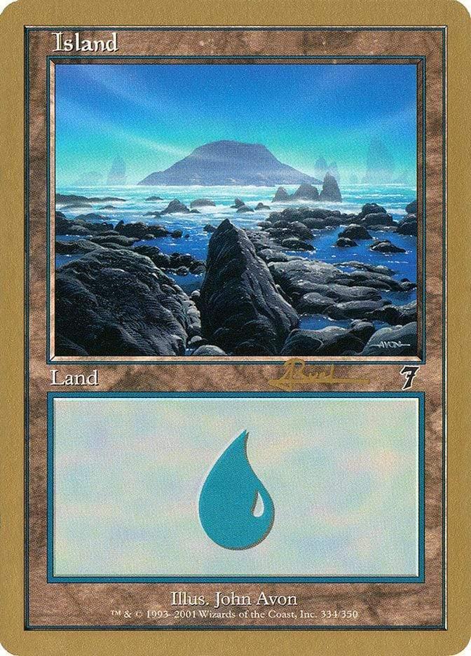 Magic: The Gathering MTG Single Island (ar334) [World Championship Decks 2001]