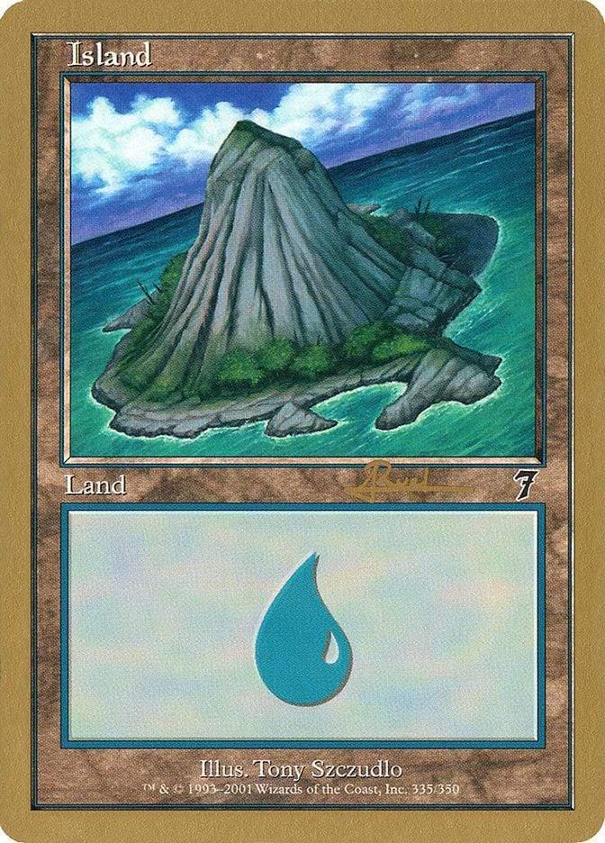 Magic: The Gathering MTG Single Island (ar335) [World Championship Decks 2001]