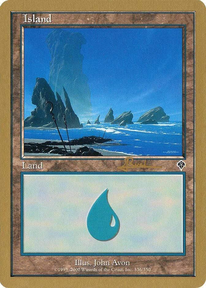 Magic: The Gathering MTG Single Island (ar336) [World Championship Decks 2001]