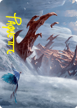 Magic: The Gathering MTG Single Island Art Card (Gold-Stamped Signature) [Strixhaven: School of Mages Art Series]