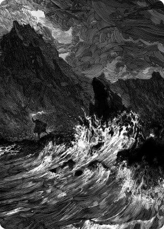 Magic: The Gathering MTG Single Island Art Card [Innistrad: Midnight Hunt Art Series]