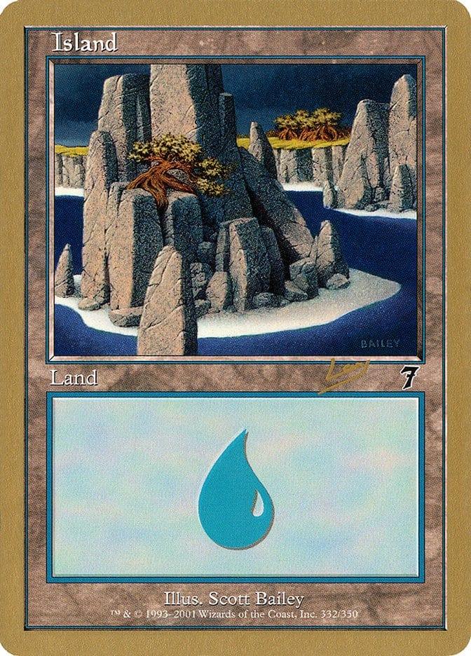 Magic: The Gathering MTG Single Island (rl332) [World Championship Decks 2002]