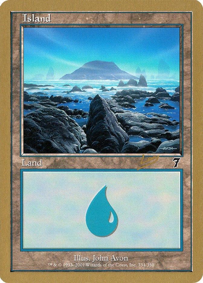 Magic: The Gathering MTG Single Island (rl334) [World Championship Decks 2002]