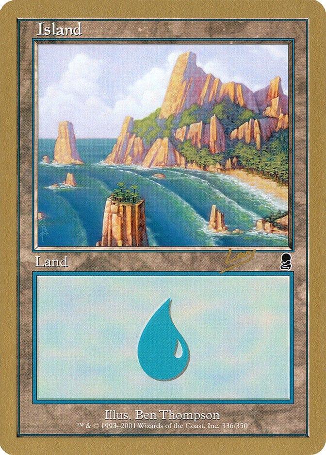 Magic: The Gathering MTG Single Island (rl336a) [World Championship Decks 2002]