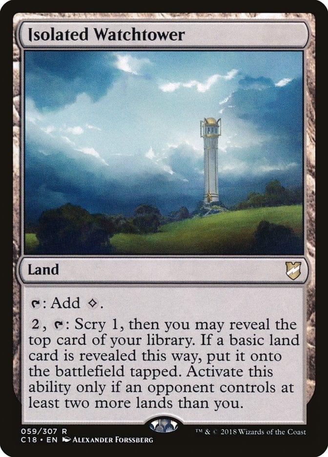 Magic: The Gathering MTG Single Isolated Watchtower [Commander 2018]
