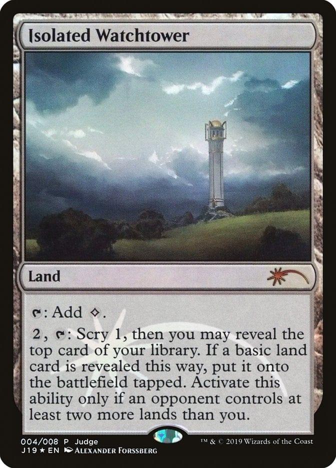 Magic: The Gathering MTG Single Isolated Watchtower [Judge Gift Cards 2019]