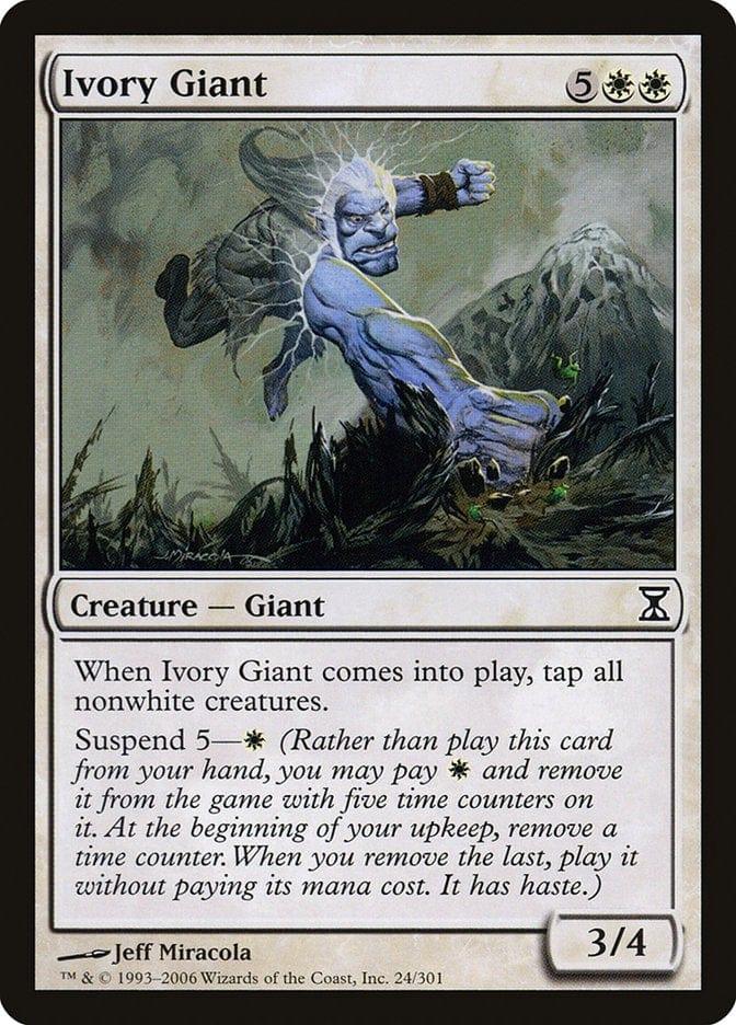 Magic: The Gathering MTG Single Ivory Giant [Time Spiral]